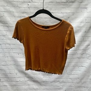 Forever 21 Brown Cropped t-shirt